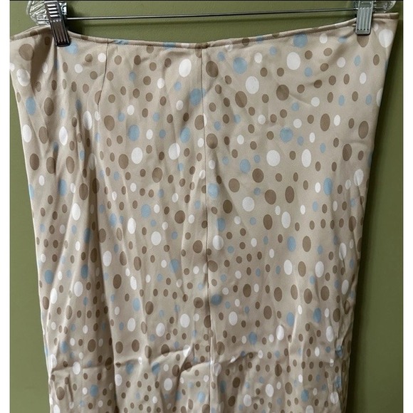 NWT KATE HILL‎ Womens Size 18 Midi Slip Silk Skirt Polka Dot Ruffle Hem Y2K 90s - Picture 2 of 10